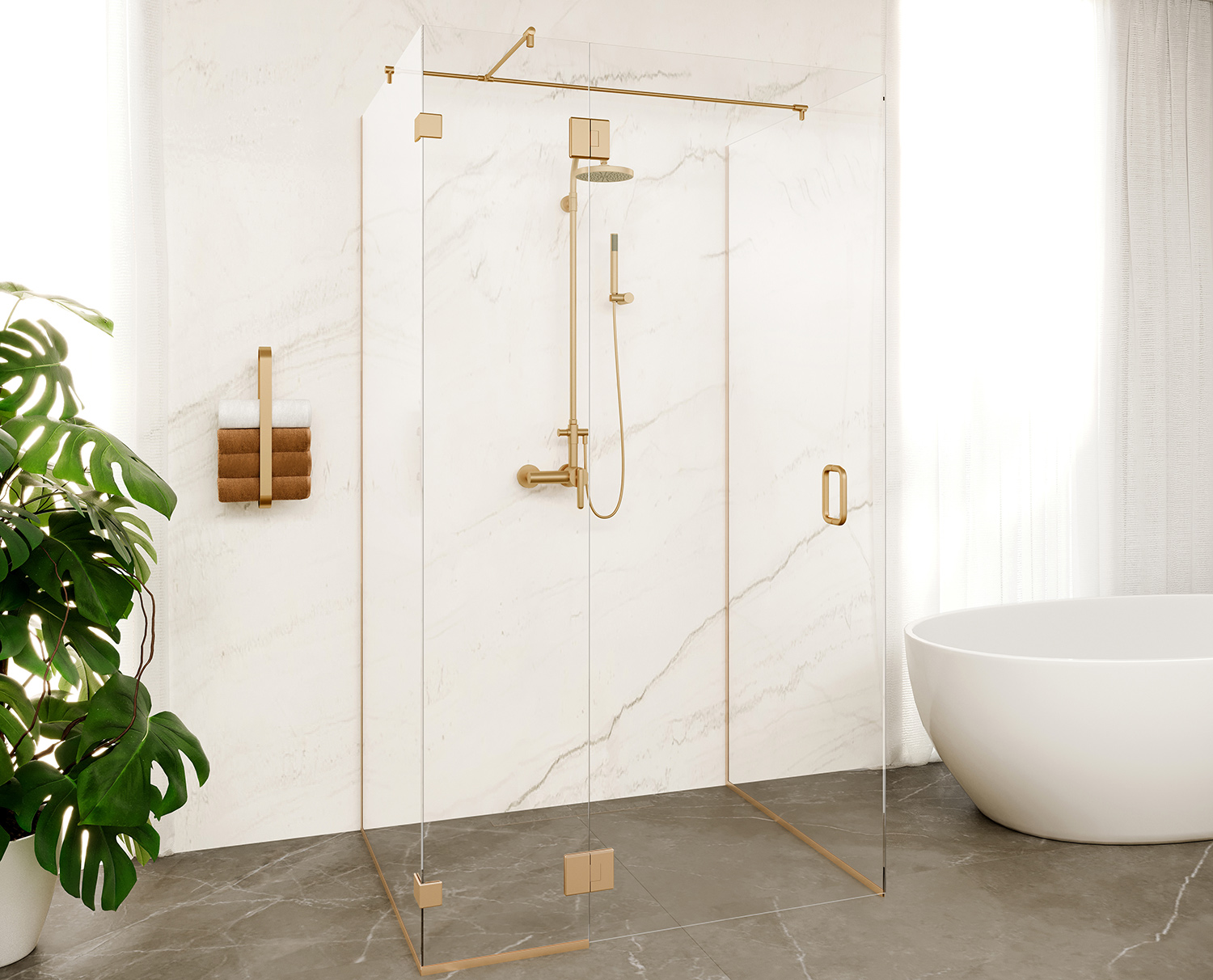 Four style tips for satin brass in the bathroom