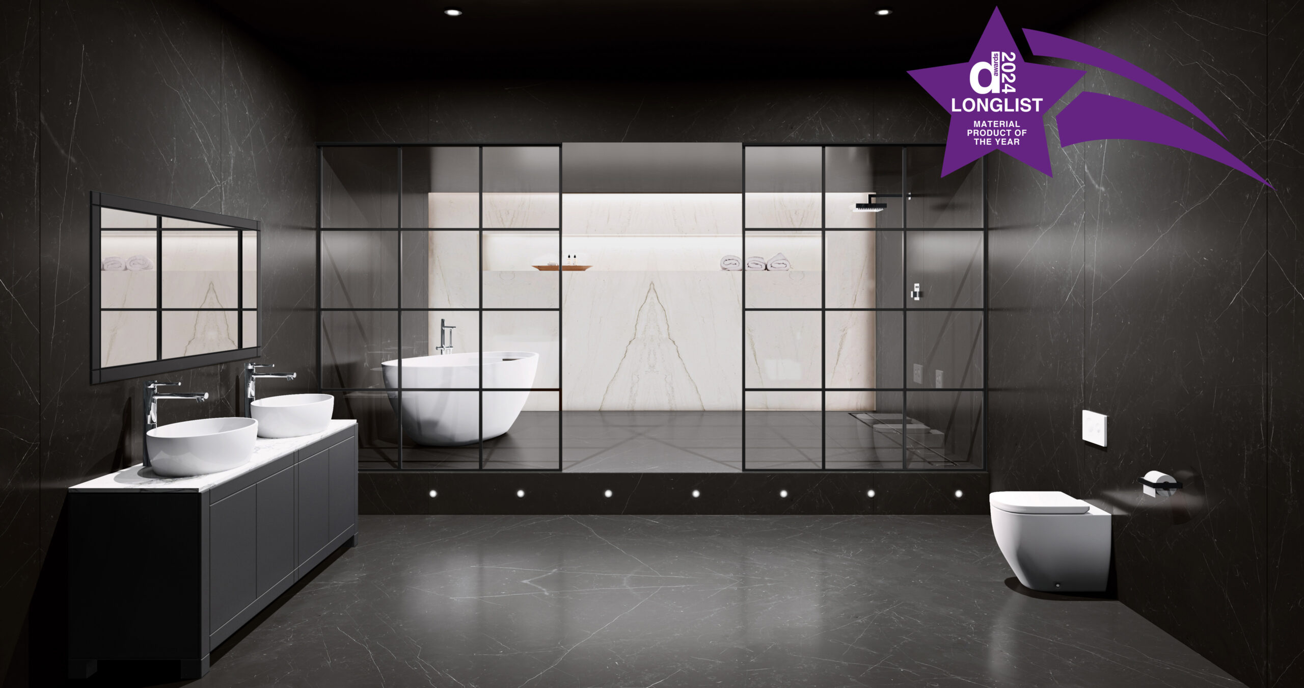 CRL’s Quadrato Shower System Longlisted in the Designerati Awards 2024