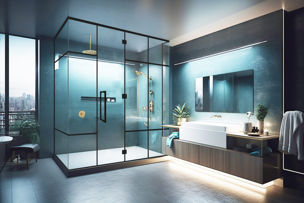 CRL Quadrato bespoke shower system