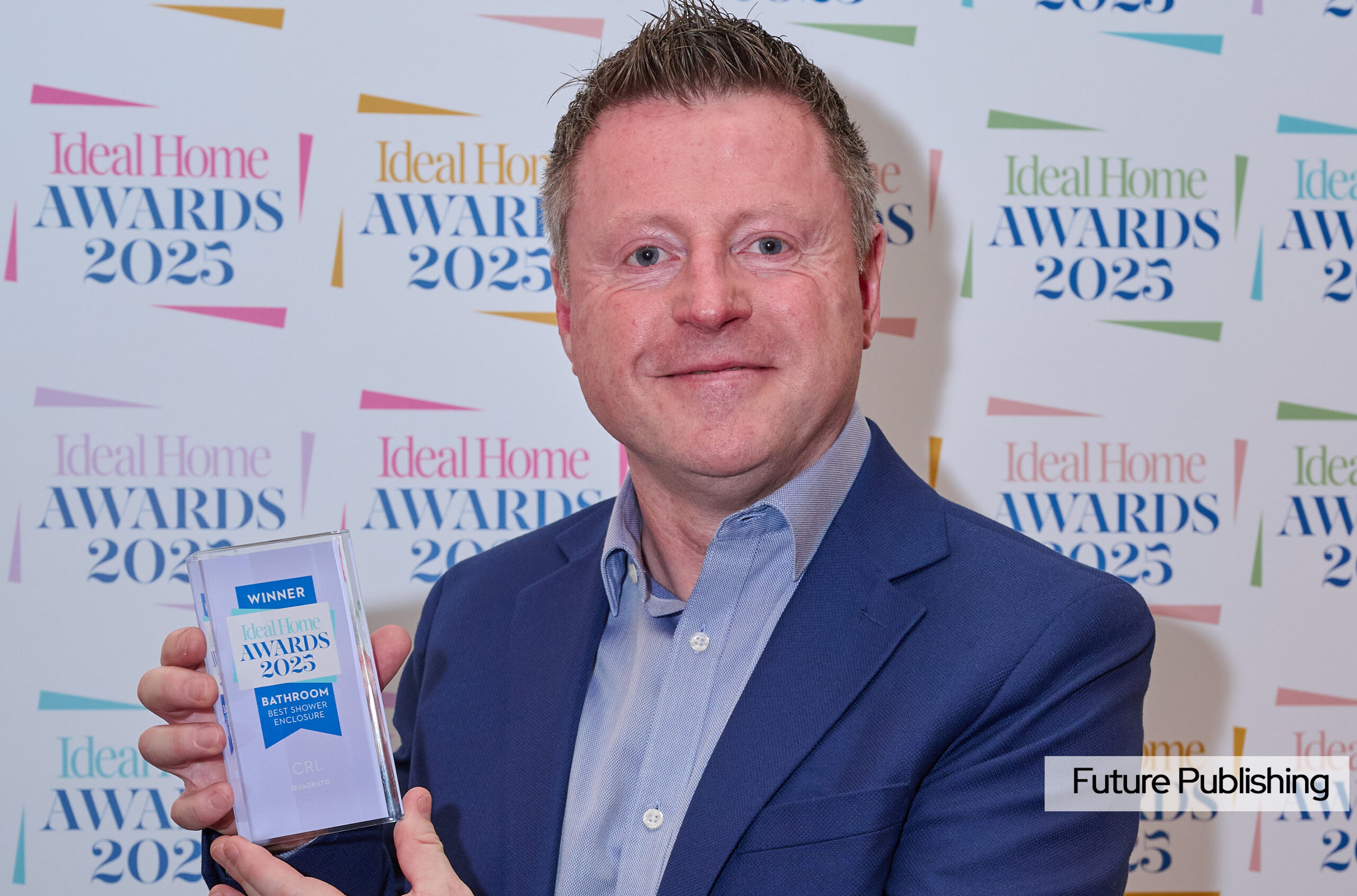 CRL’s Quadrato Shower System wins 2025 Ideal Home Bathroom Award